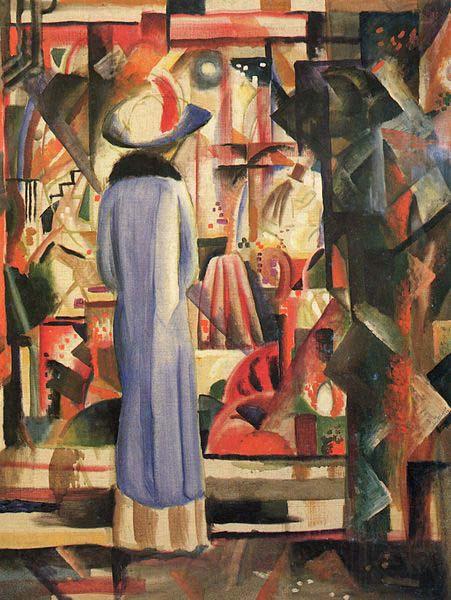 August Macke Grobes helles Schaufenster